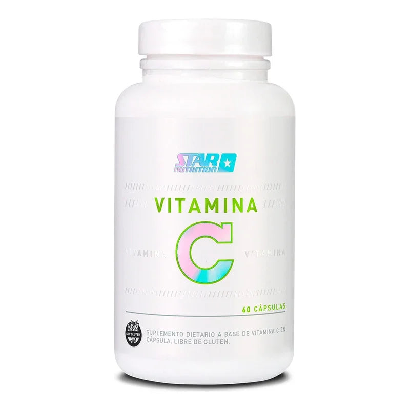 Vitamina C 60 Cápsulas - Star Nutrition Sabor Sin Sabor