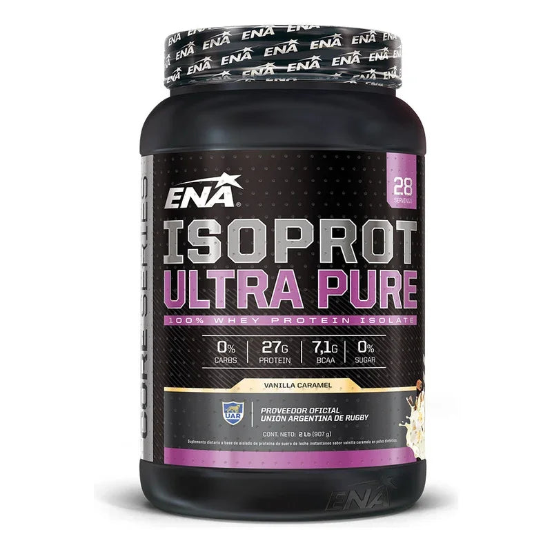 Suplemento En Polvo Ena Sport Whey Protein De Isoprot Sabor Vainilla Caramel X 907g