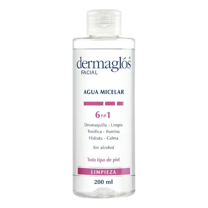 Agua Micelar Dermaglos 6 En 1 X 200 Ml