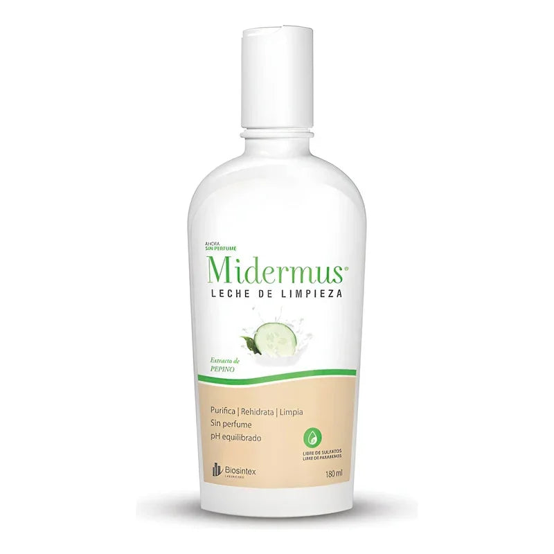 Midermus Leche Limpieza Purificante Hidratante Refrescante Piel Sensible