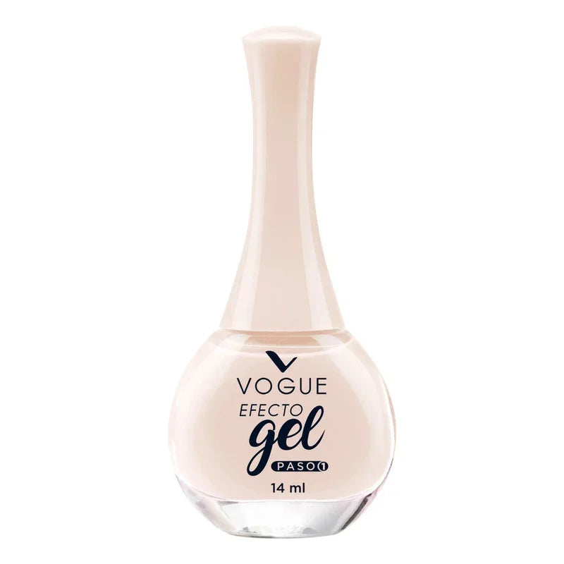Esmaltes Efecto Gel Vogue Fortalecimiento 14ml Color Natural