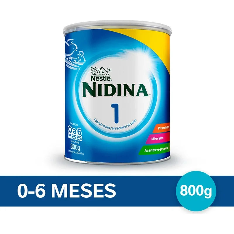 Nestlé Nidina 1 Fórmula Lactea Para Bebé 800gr Tradicional