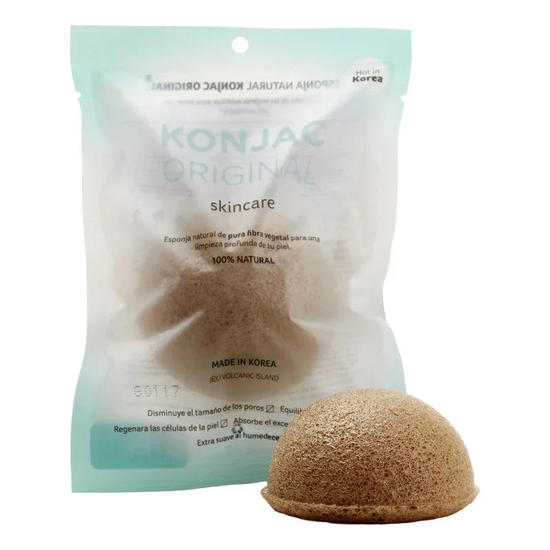 Esponja Facial Natural Konjac Te Verde Antioxidante Antienve