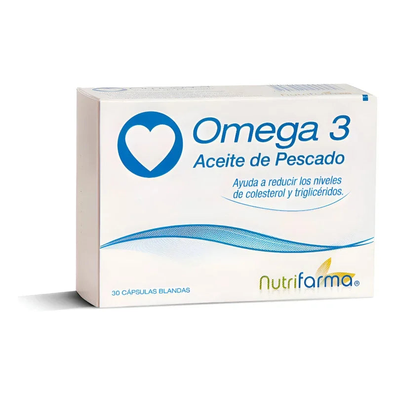 Nutrifarma Omega 3 Aceite De Pescado 30 Caps Colesterol Sabor No