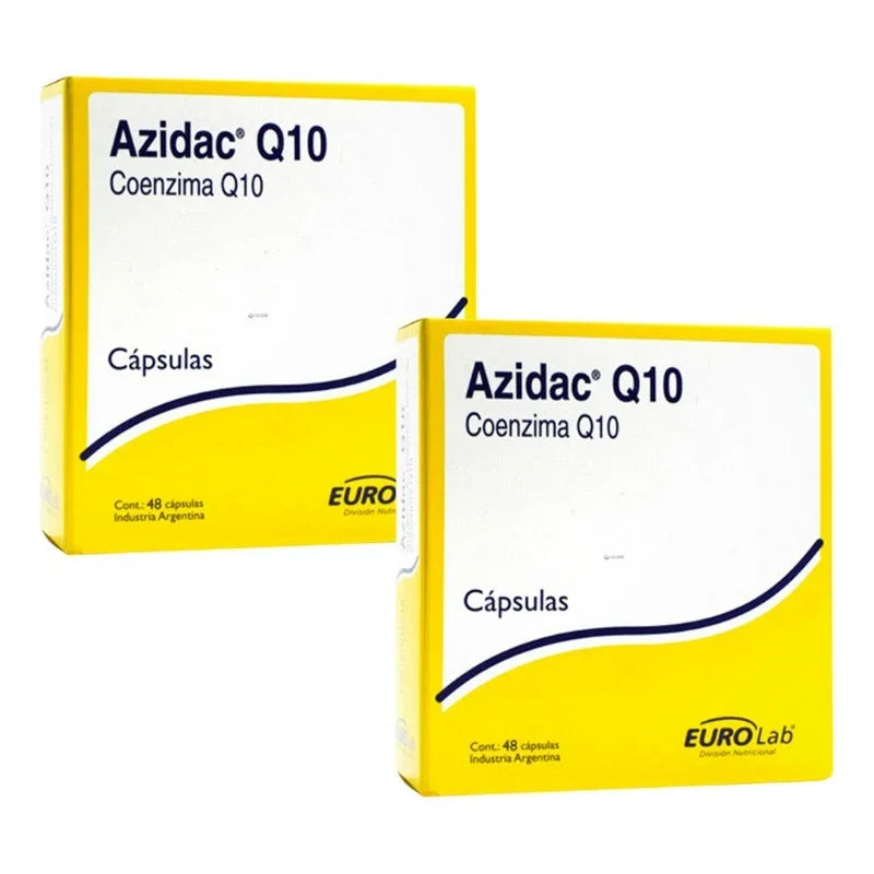 Suplemento Nutricional Eurolab Azidac Q10 Coenzima Q10 Cápsulas Sin Sabor 48un