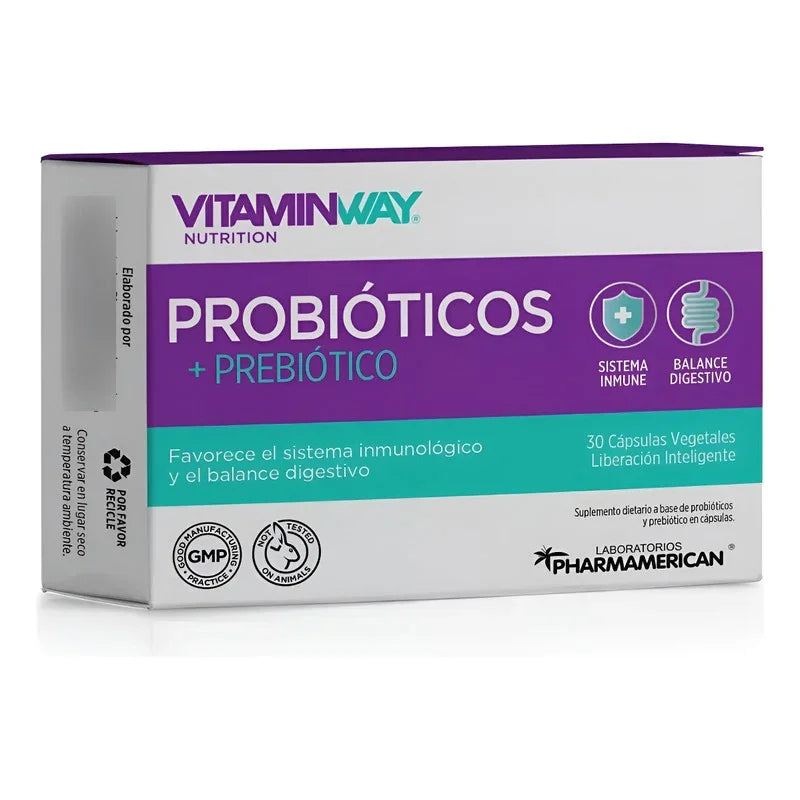 Vitamin Way Probióticos + Prebiótico Suplemento X30 Sabor Probióticos Prebiótico