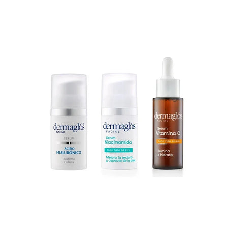 Kit Dermaglós Serum Acido Hialuronico Vitamina C Niacinamida