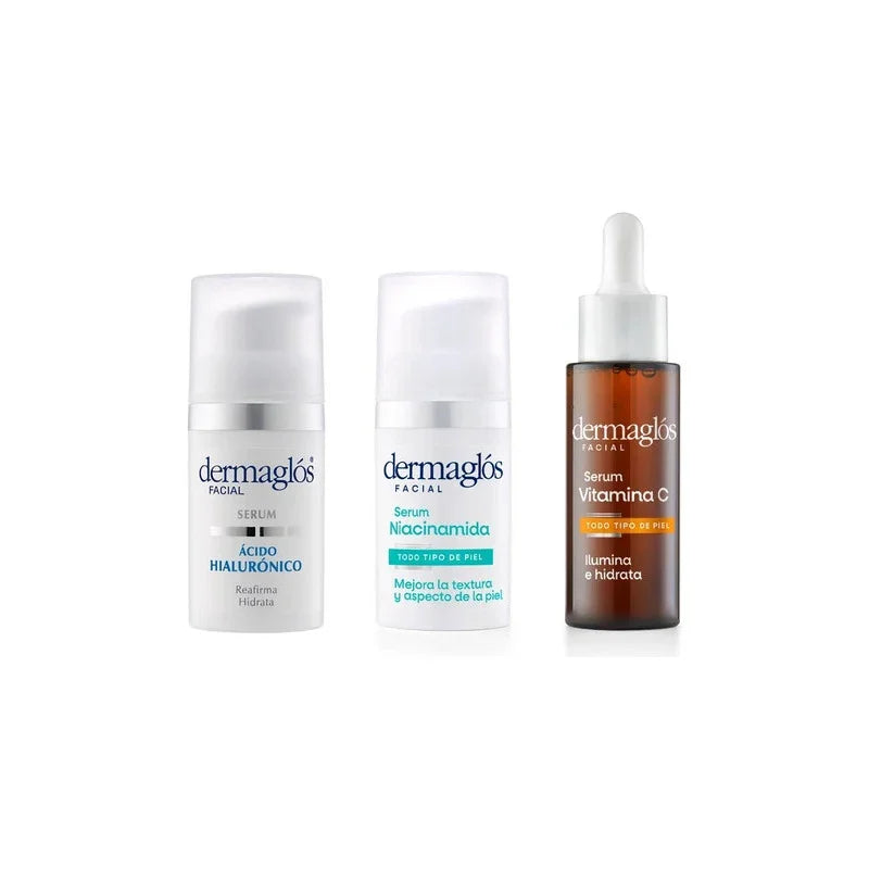 Kit Dermaglós Serum Acido Hialuronico Vitamina C Niacinamida
