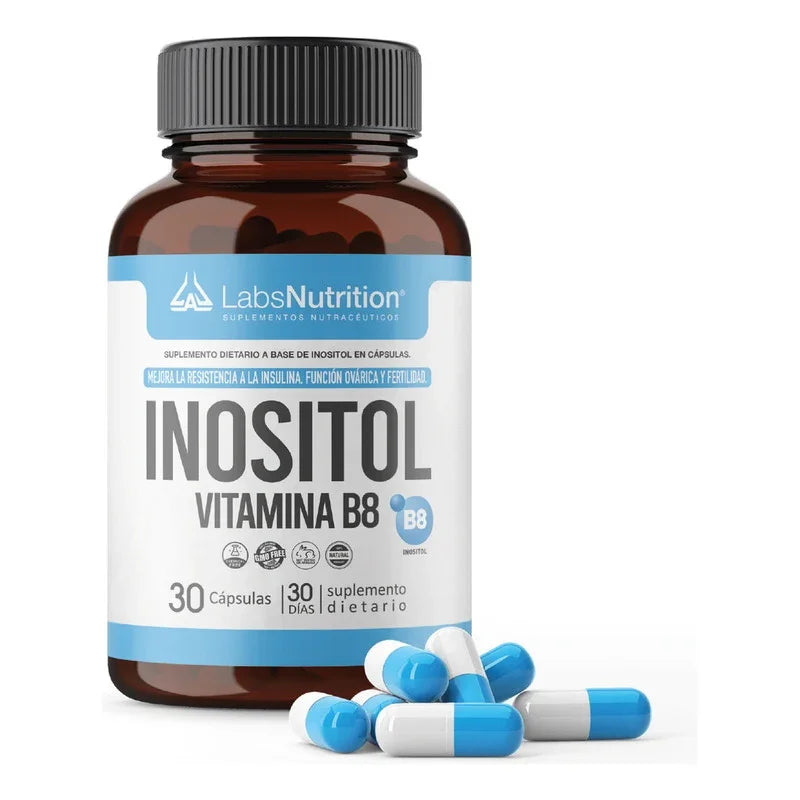 Suplemento En Cápsula Labs Nutrition Vitamina B8 De Inositol De 30 Un Sin Sabor