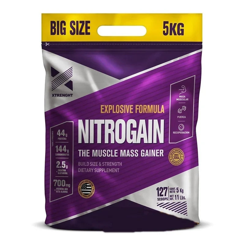 Suplemento En Polvo Xtrenght Nutrition Carbohidratos De Nitrogain Sabor Vainilla X 5kg