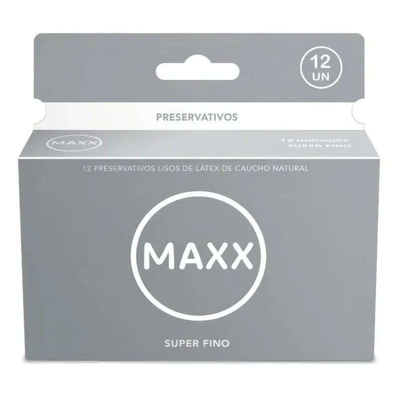 Maxx Super Fino Preservativos 12 Unidades