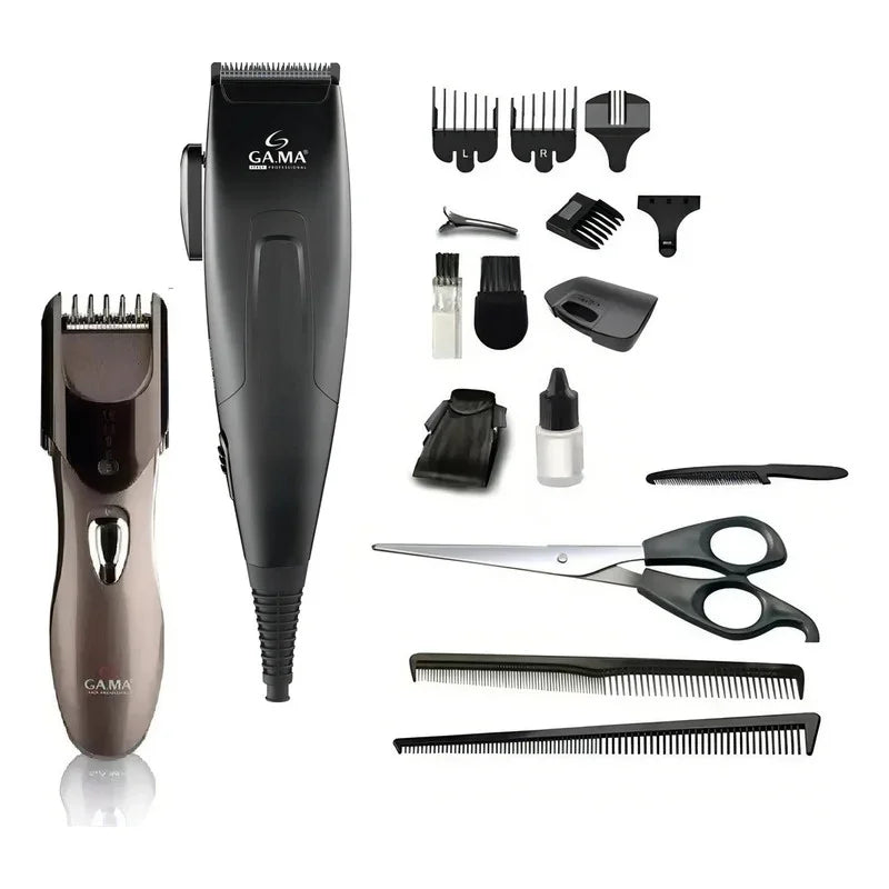 Cortadora De Pelo + Trimmer Clipper Gama Power Pack 29 Negro