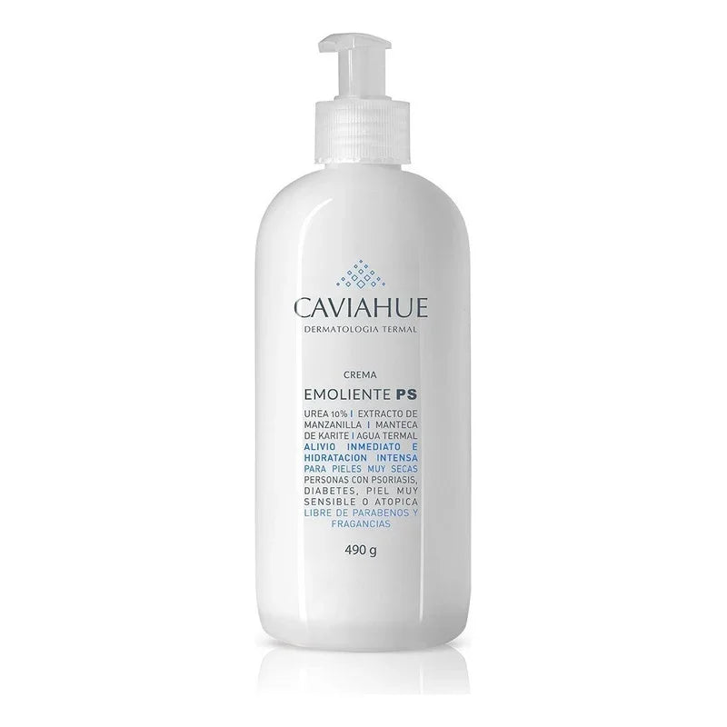 Crema emoliente PS para piel muy seca, con urea 10% y extracto de manzanilla, 490 g