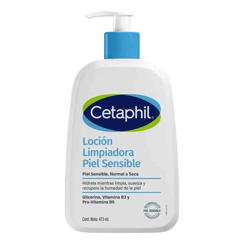 Locion Limpiadora Cetaphil Para Piel Sensible, Normal A Seca X 473 Ml