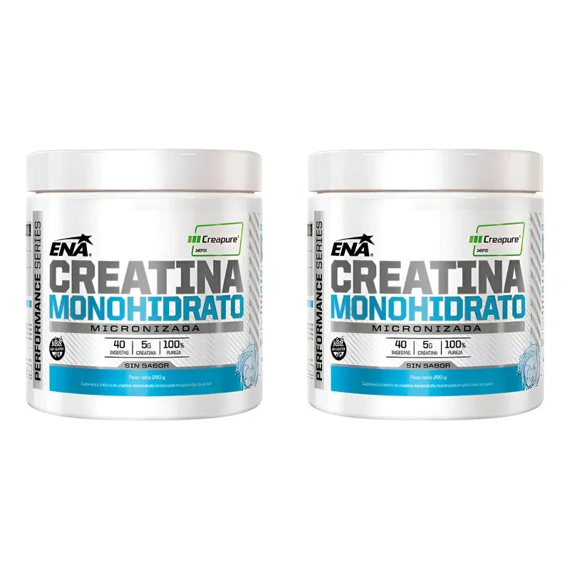 Ena Combo X2 Creapure Creatina Pura 200gr. Sin Sabor