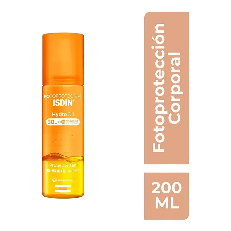 Fotoprotector Isdin Spf 30 Hydro Oil Bifáfico Protege Y Broncea Protector Solar Piel Sensible