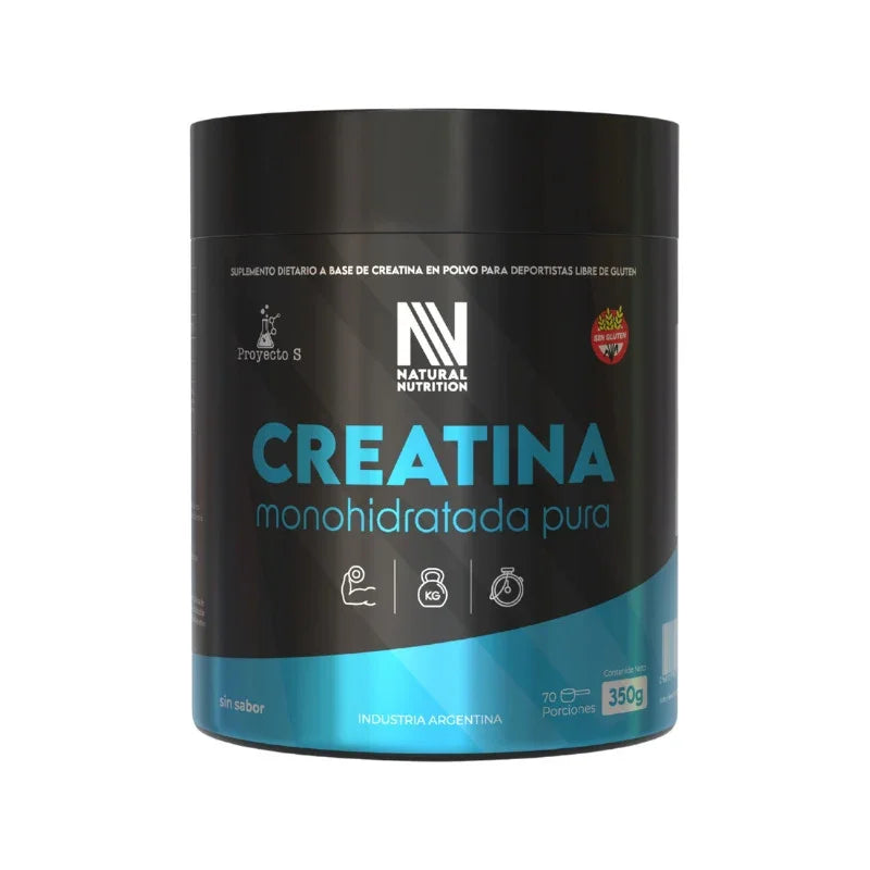 Suplemento En Polvo Creatina Monohidrato 350g Natural Nutrition Sin Sabor