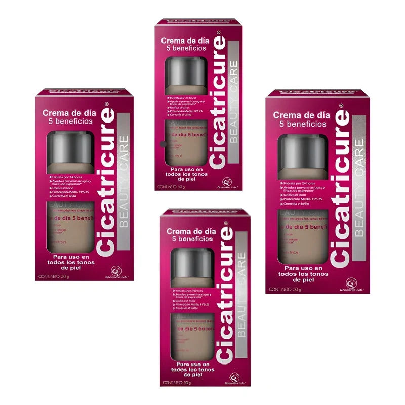 Pack X 4 Cicatricure Beauty Care 50 Gramos Todo Tipo De Piel Día