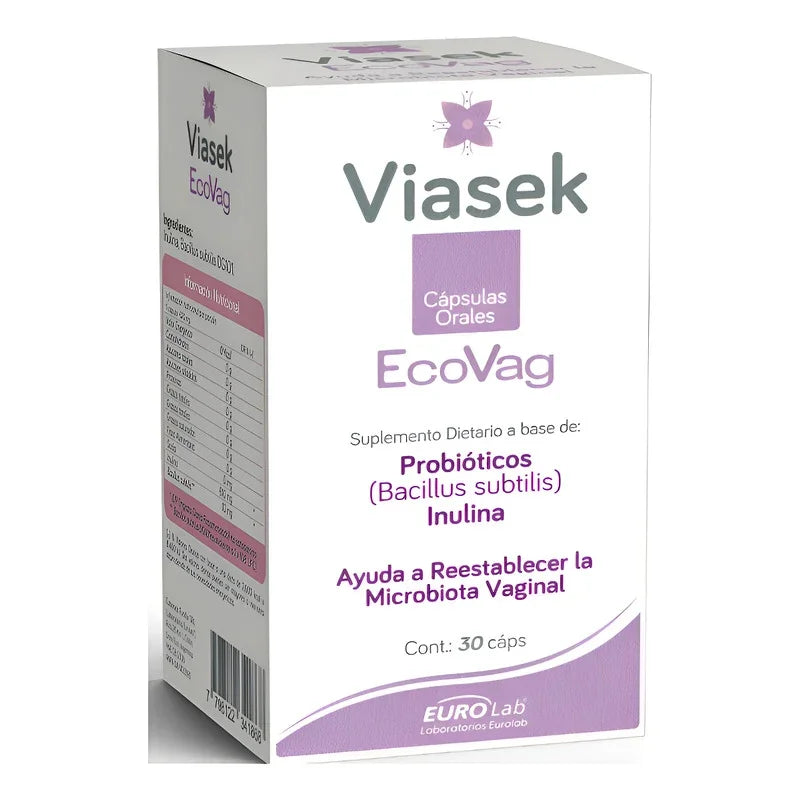 Viasek® Ecovag  30 Caps Sin Sabor