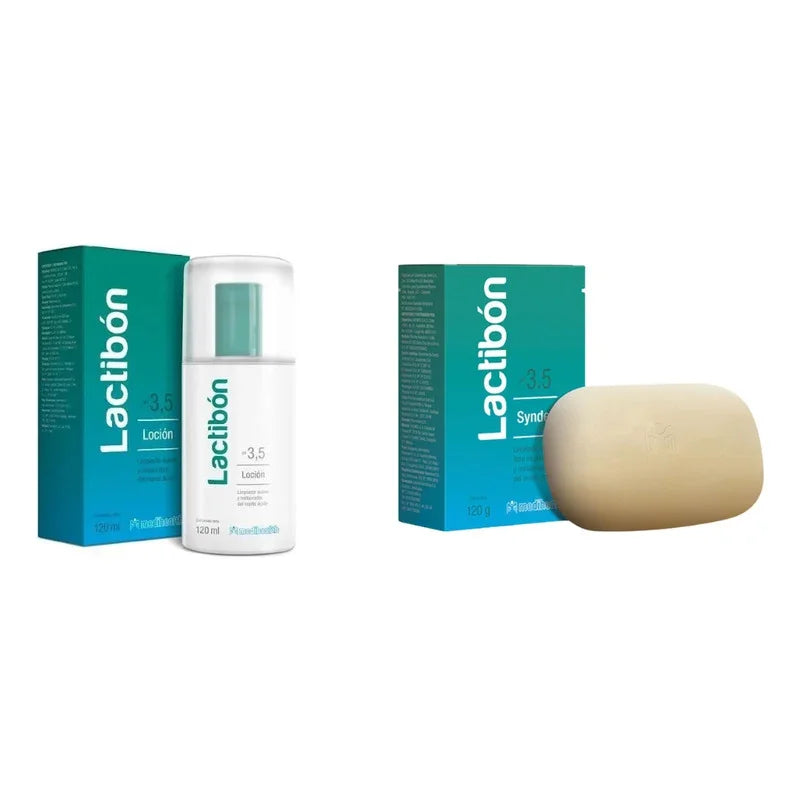 Combo Lactibón Jabón Syndet 120gr + Locion Limpiadora Ph 3,5