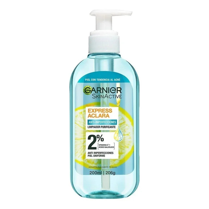 Gel De Limpieza Anti Imperfecciones Garnier 200 Ml Acneica Día/noche