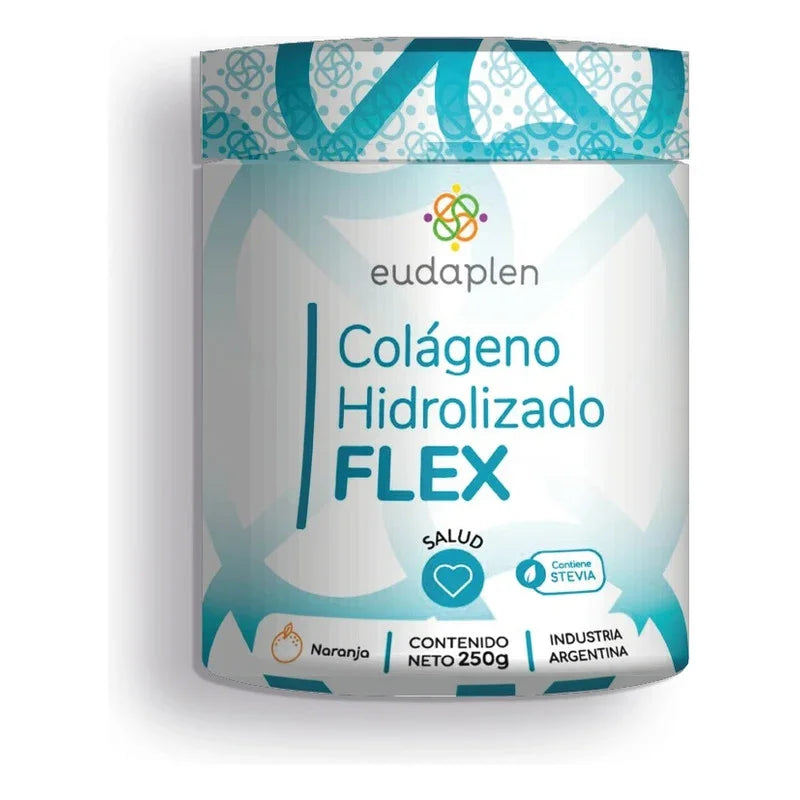 Colágeno Hidrolizado Flex - 25 Servicios - Eudaplen Sabor Naranja