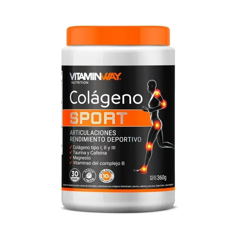 Vitamin Way Colageno Sport Bebible Polvo Resistencia Física Limón