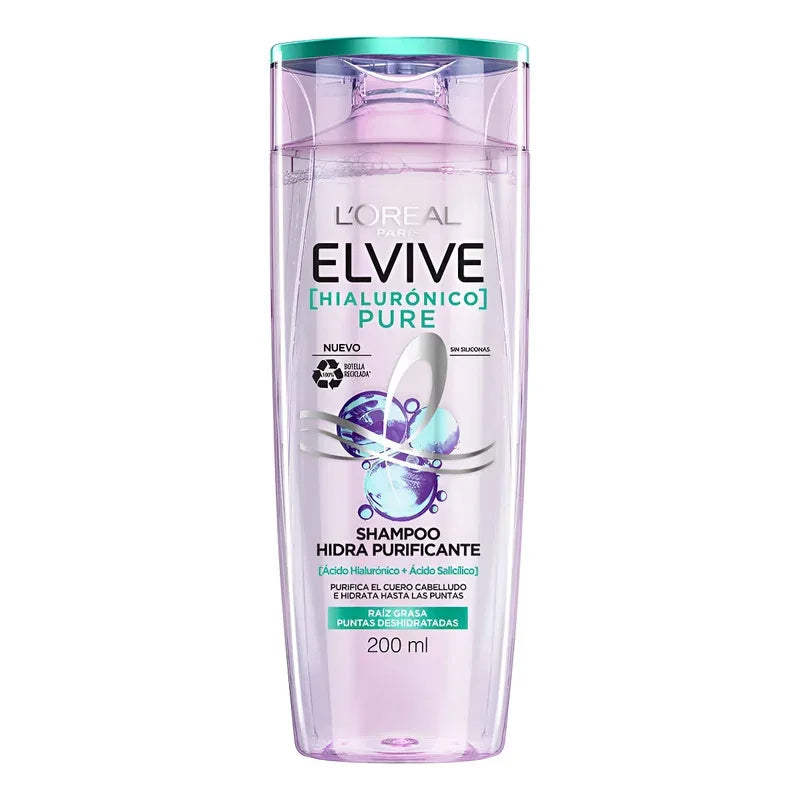 Shampoo Elvive Hialurónico Pure X 200 Ml