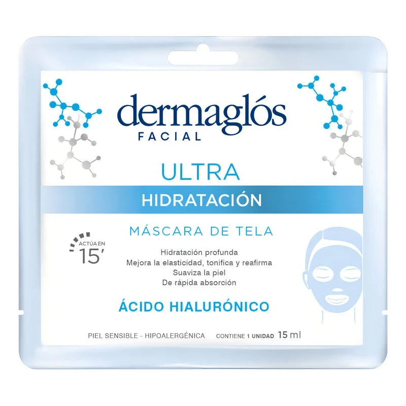 Máscara De Tela Dermaglós Ultra Hidratación 15ml