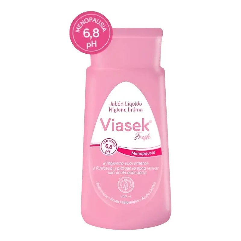 Jabón Líquido Viasek Fresh Higiene Intima Ph 6,8 200ml
