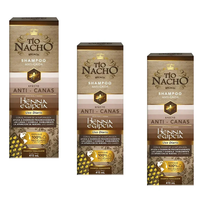 Tio Nacho Shampoo Anticanas Pack X3 Envase 415ml
