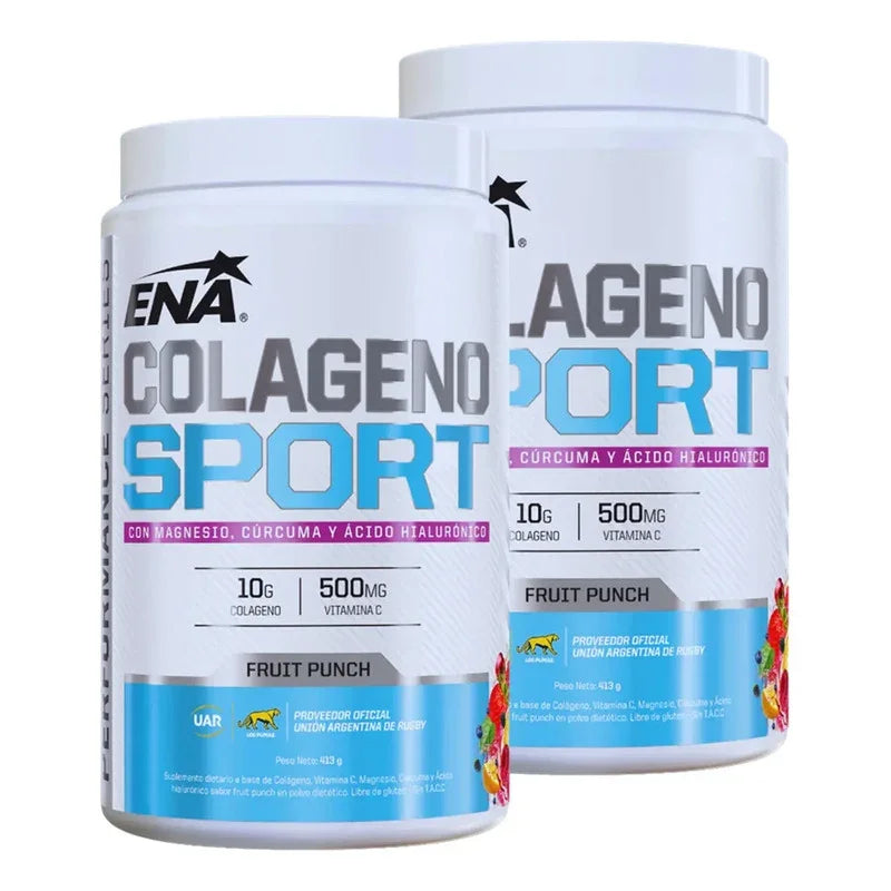 Combo Ena Sport Colágeno En Polvo  2x407g (814g) Fruit Punch