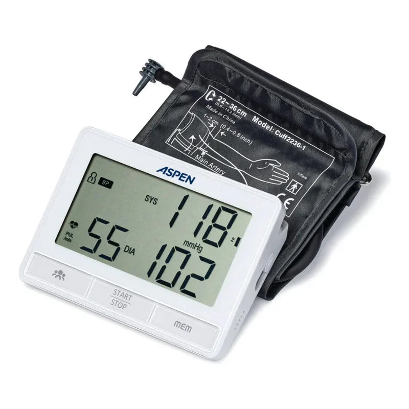 Tensiometro Digital De Brazo Automático Aspen Dbp-6179 Blanco