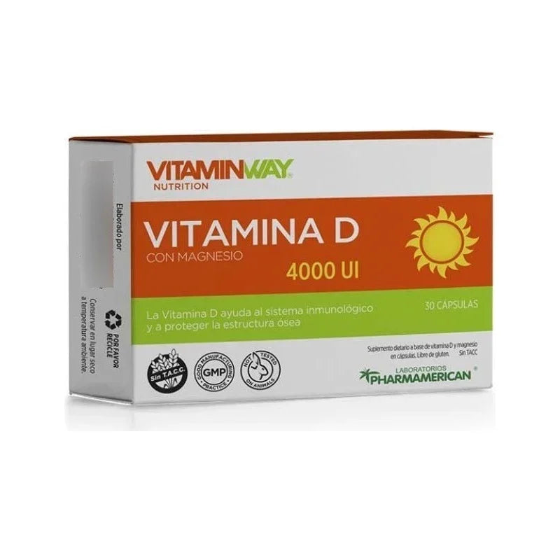 Vitamina D X 30 Capsulas Vitamin Way Sin Sabor
