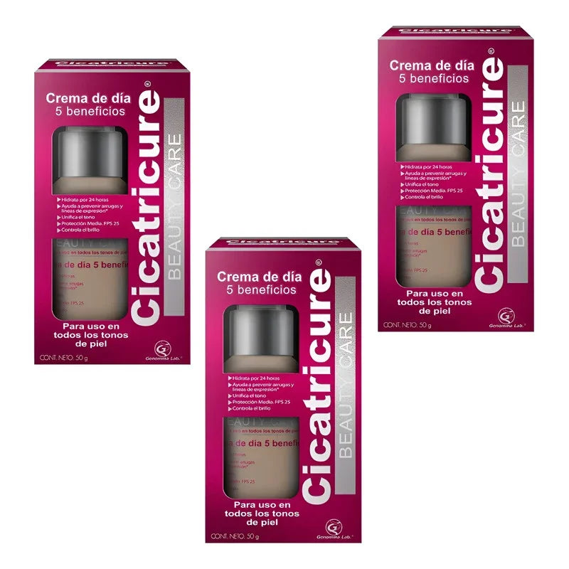 Cicatricure Bauty Care Crema 50 Gramos  Pack Por 3 Todo Tipo De Piel Día/noche
