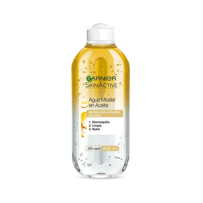 Agua Micelar En Aceite Garnier Skin Active 400ml Tipo De Piel Todo Tipo De Piel