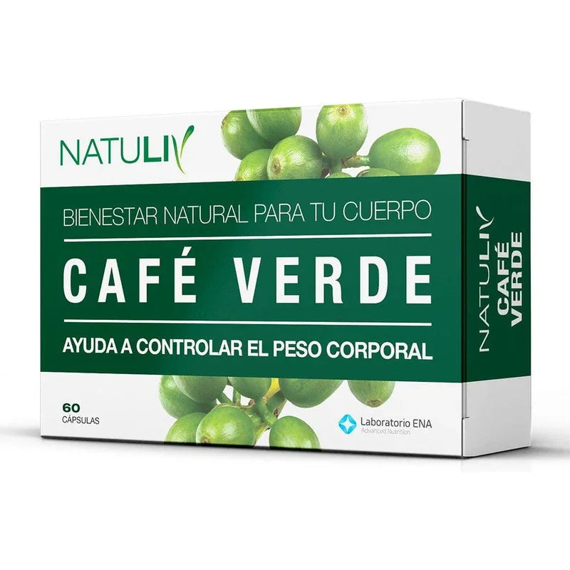 Cafe Verde X 60 Caps. Natuliv Con Te Verde Sin Sabor
