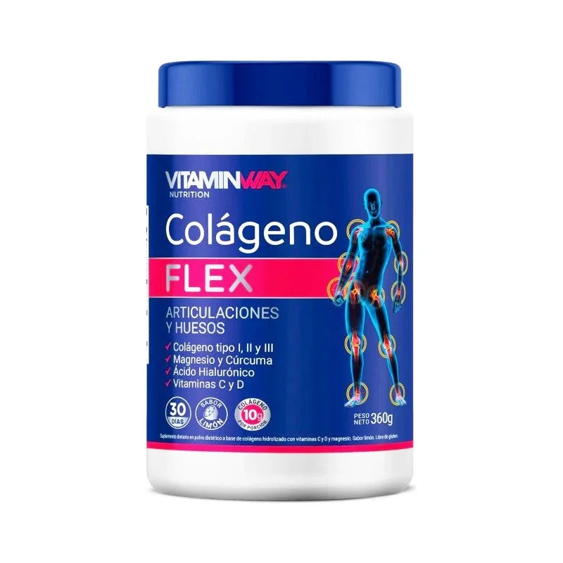 Colágeno Flex Huesos Y Articulaciones Vitamin Way X 360gr Sabor Limon Cítrico