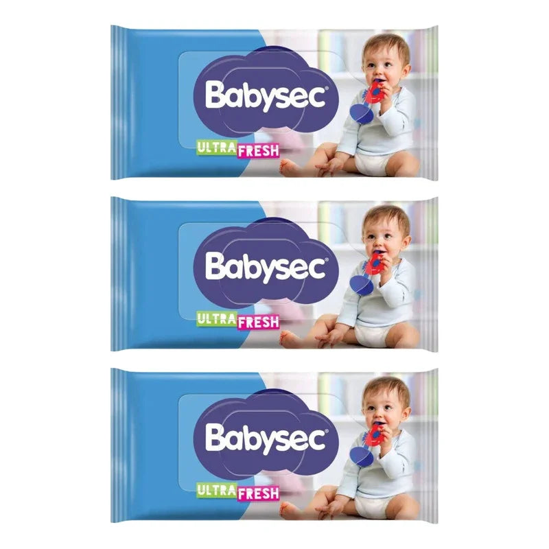Toallitas Húmedas Babysec Ultra Fresh 3 X 50 Unidades