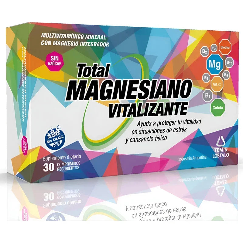 Total Magnesiano Vitalizante 30 Comprimidos Sabor Sin Sabor