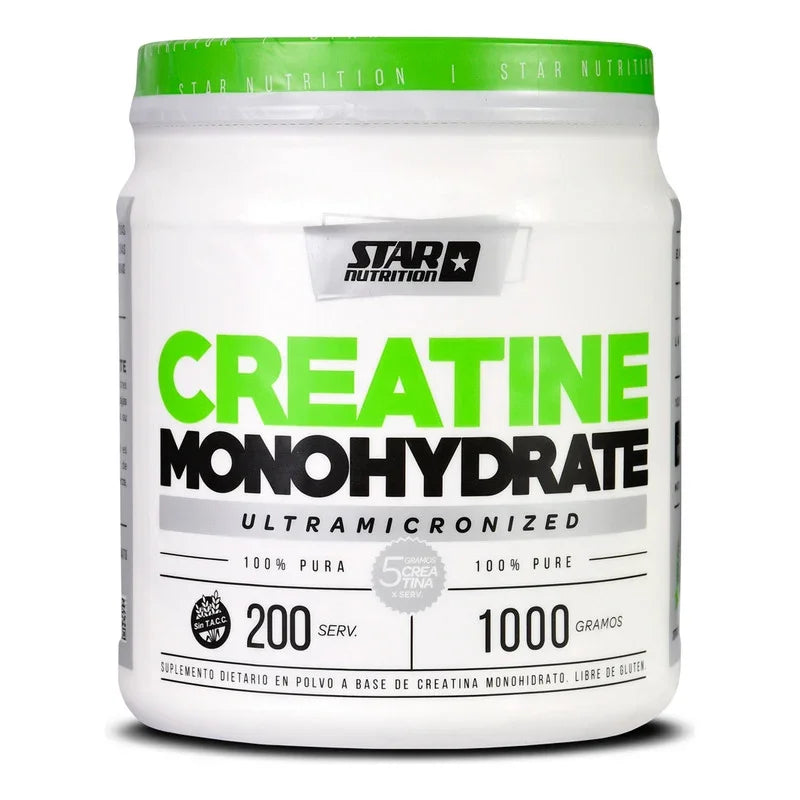 Creatina Star Nutrition 1 Kg Monohidrato Micronizada Sabor Sin Sabor