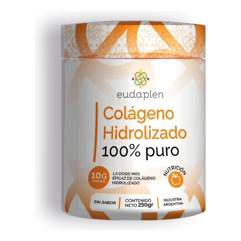 Colágeno Hidrolizado Puro - 25 Servicios - Eudaplen Sabor Sin Sabor