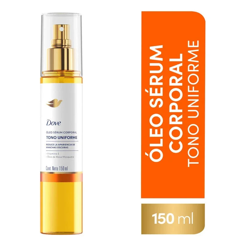 Dove Aceite Corporal Tono Uniforme Aceite De Rosa Mosqueta 150ml