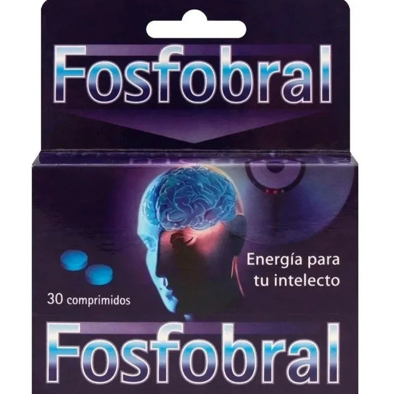 Fosfobral Vitaminas Provefarma 30 Comprimidos Energía Mental No