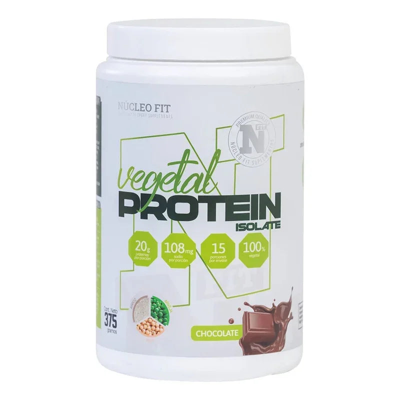 Proteína Vegetal Núcleo Fit Isolate 375g Chocolate Vegana Sin Gluten
