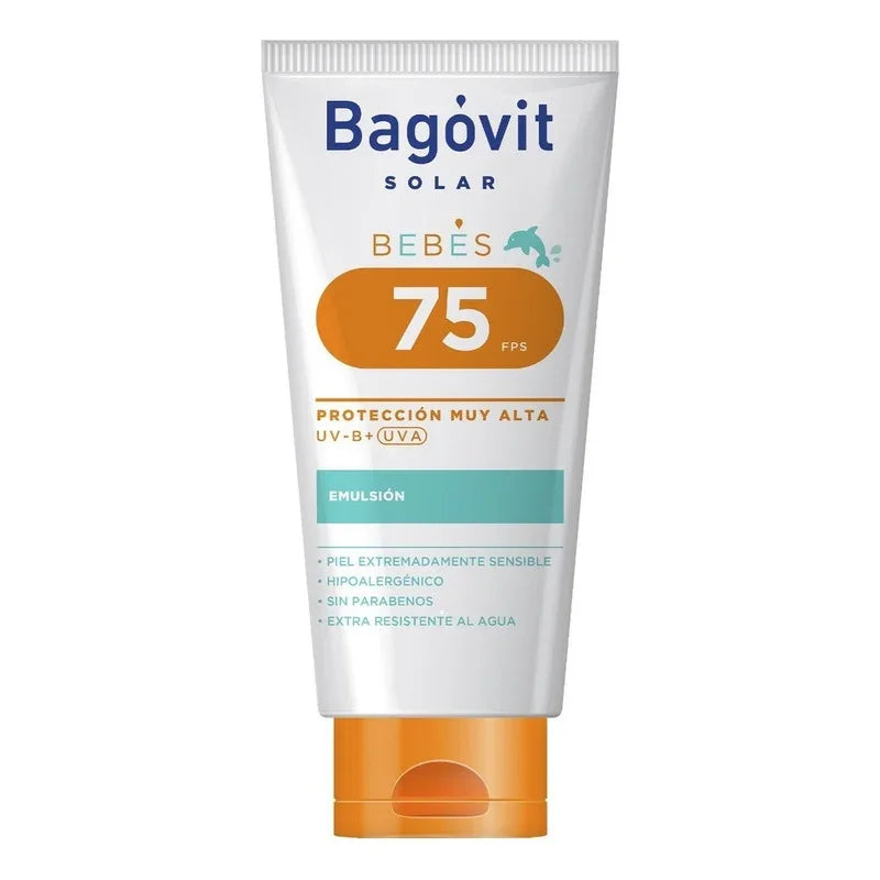 Protector Solar Emulsión Bagóvit Solar Fps 75 Por 180 Gr
