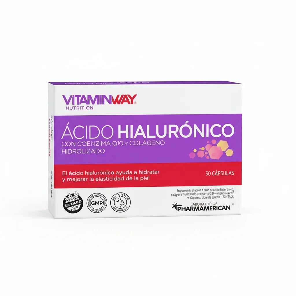 Acido Hialurónico + Q10 Y Colágeno Vitamin Way X 30 Neutro