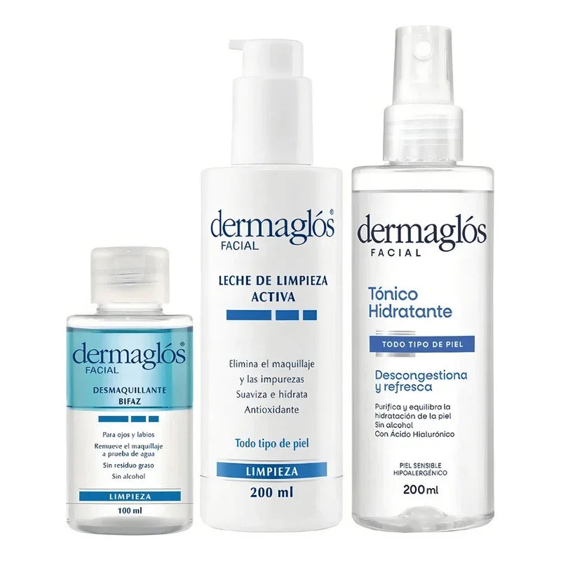 Kit Limpieza Facial Dermaglós Todo Tipo De Piel