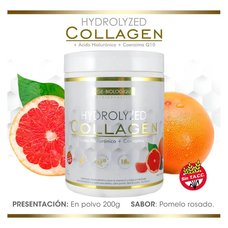 Suplemento En Polvo Age Biologique Hydrolyzed Collagen 200g Pomelo