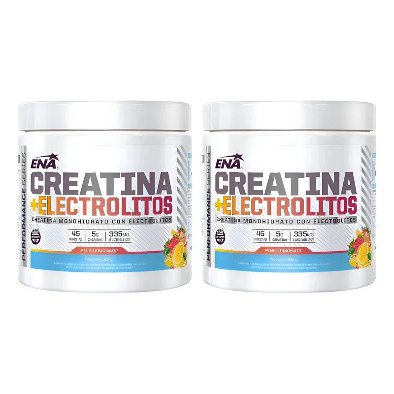 Combo X2 Ena Creatina + Electrolitos Pink Lemonade 302g Pink Limonade